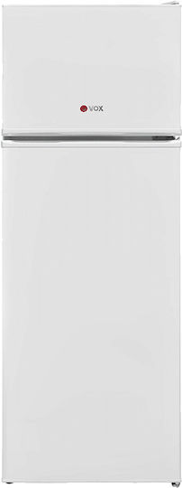 Vox Electronics Kühlschrank mit Doppeltür 213Es H145xB54xT57cm. Weiß KG 2550 E
