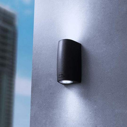 Eurolamp Επιτοίχιο Εξωτερικό Σποτ GU10 IP55 Διπλής Δέσμης 3εκ.