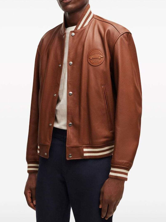 Hugo Boss Lederjacke Jacke Tabac Braun 50506357-228 Skroutz Germany