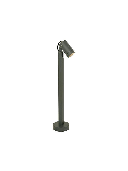 Zambelis Lights Outdoor Floor Lamp Small Post 15W IP54 for GU10 Light Bulb Gray