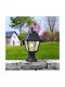 Eurolamp Outdoor Floor Lamp Lantern for E27 Socket Black