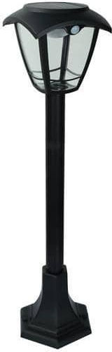 Eurolamp Ηλιακό Φωτιστικό Δαπέδου Κολωνάκι 3W 400lm Ρυθμιζόμενο Λευκό με Αισθητήρα Κίνησης IP44 16.5x22.5x21εκ.