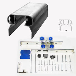 Aluminium-Schienenmechanik Aluminium-Schienenbeschlagsatz Niko-helm Hellas 03.209 45h Länge 180cm Einflügelige Außenschiebetür Blattgewicht bis 60 kg Aluminium-Schienenmechanik Aluminium-Schienenbeschlagsatz Niko-helm Hellas 03.209 45h Länge 180cm Einflügelige Außenschiebetür Blattgewicht bis 60 kg