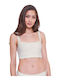Women's Bra without Padding Silk White