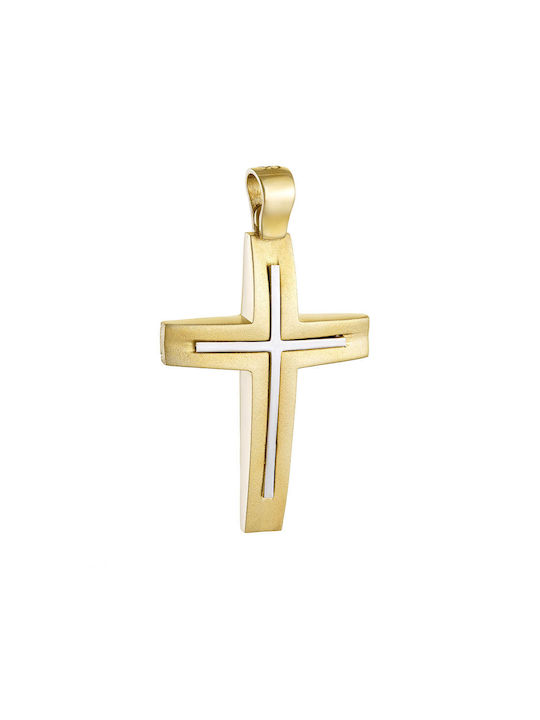 Herren Gold Kreuz 14K