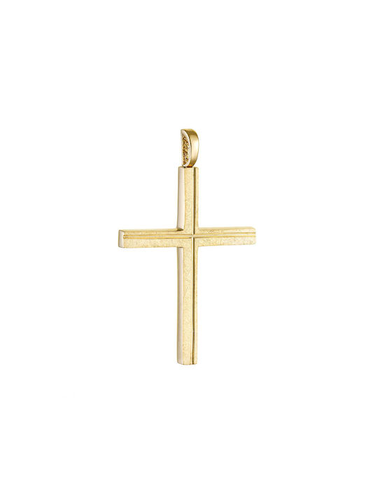 Herren Gold Kreuz 14K