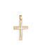 Herren Gold Kreuz 14K