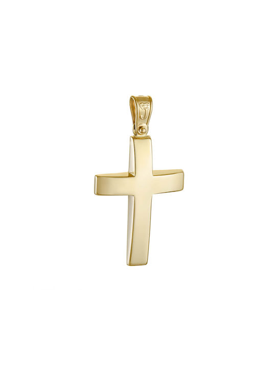 Herren Gold Kreuz 14K