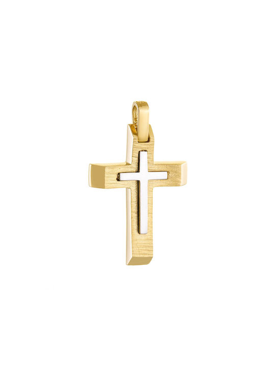 Herren Gold Kreuz 14K