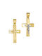 Herren Gold Kreuz 14K