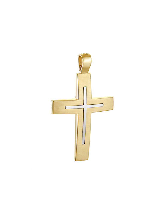 Herren Gold Kreuz 14K