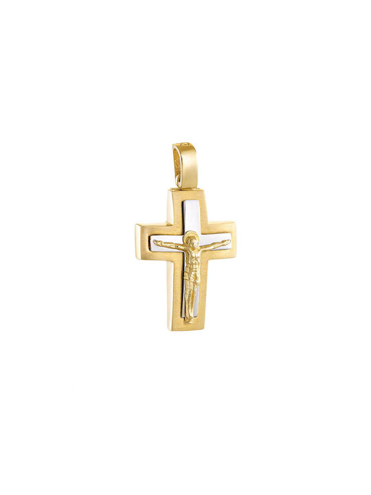 Herren Gold Kreuz 14K