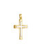 Herren Gold Kreuz 14K