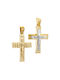 Herren Gold Kreuz 14K