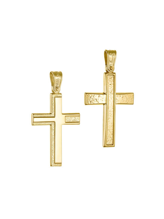 Herren Gold Kreuz 14K