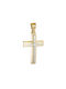 Herren Gold Kreuz 14K