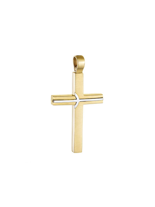 Herren Gold Kreuz 14K