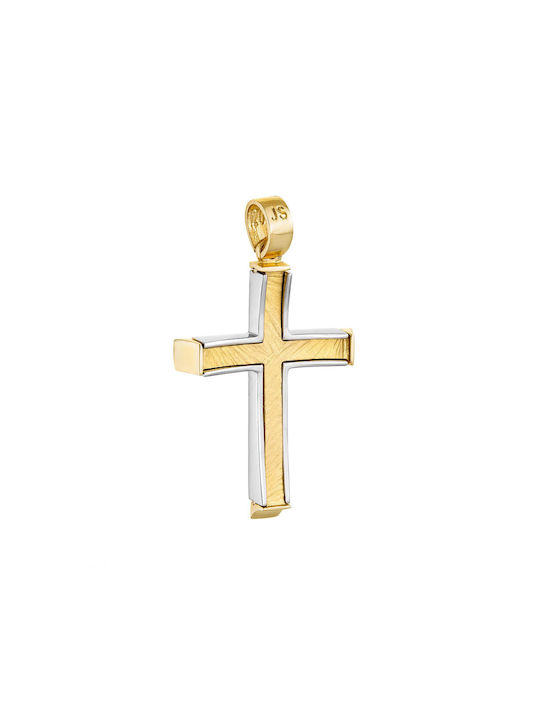 Herren Gold Kreuz 14K