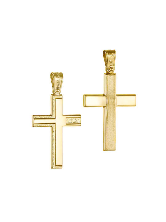 Herren Gold Kreuz 14K