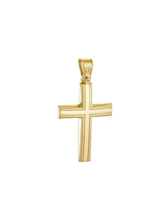 Herren Gold Kreuz 14K