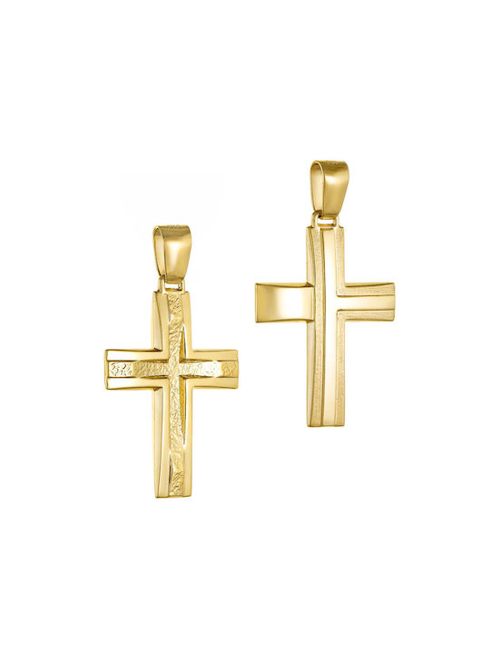 Herren Gold Kreuz 14K