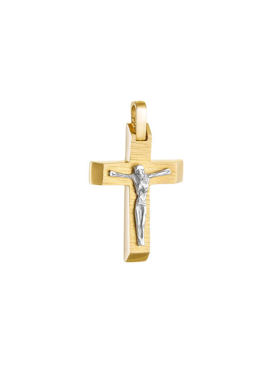 Herren Gold Kreuz 14K