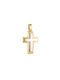 Herren Gold Kreuz 14K