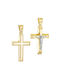 Herren Gold Kreuz 14K