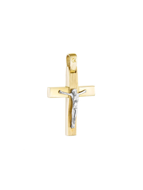 Herren Gold Kreuz 14K