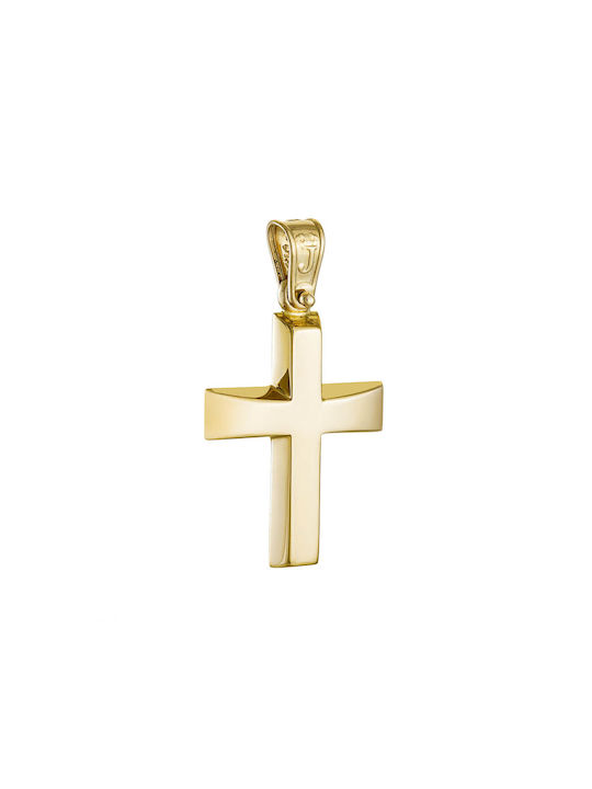 Herren Gold Kreuz 14K