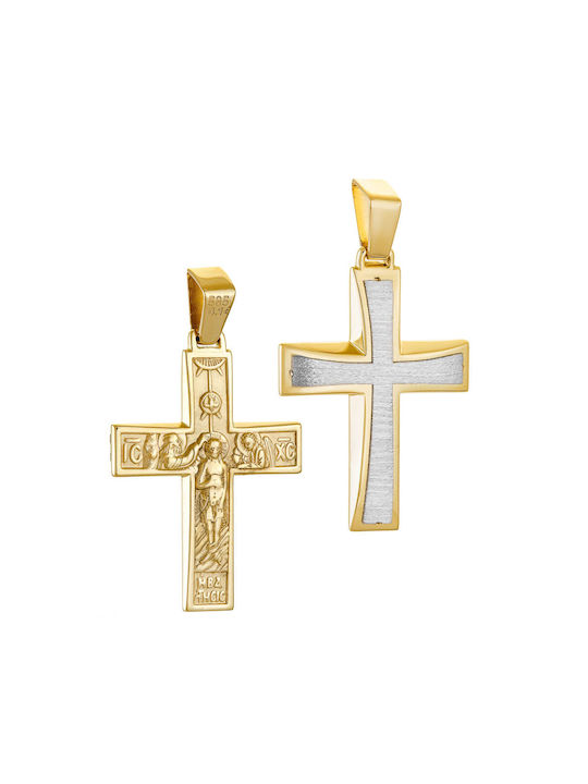 Herren Gold Kreuz 14K