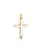 Herren Gold Kreuz 14K