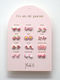 Yuko.b Card 12 Pair Earrings A Year Pink Poetry