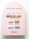 Yuko.b Card 7 Pairs of Earrings A Week Poetry Flowers