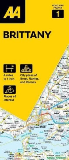 Aa Road Map Brittany Aa Road Map Brittany