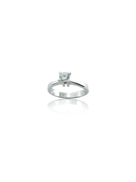 Mono ring White Gold K14