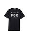Fox T-shirt Bărbătesc cu Mânecă Scurtă Black