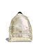 Croco Backpack Large Γυναικεία Τσάντα Πλάτης Χρυσή