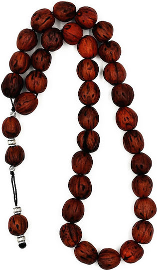 Scented Nutmeg Worry Beads with 33 Beads Red