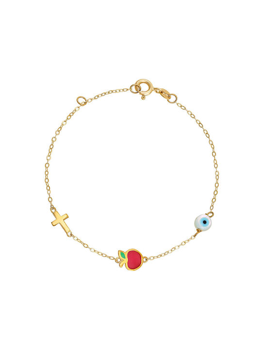 Kids Gold Bracelet 14K for Girl