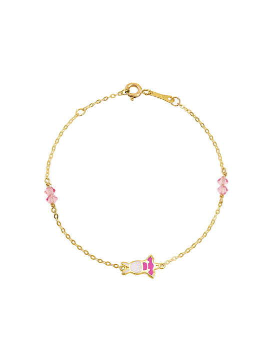 Kids Gold Bracelet 14K for Girl