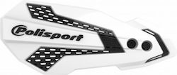 Polisport Προστατευτικές Χούφτες Μηχανής σε Μαύρο χρώμα