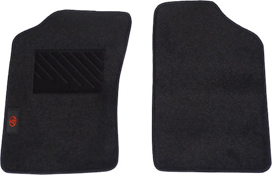 Autopataki Front Mats 2pcs for Toyota Hilux 1997-2004 Black