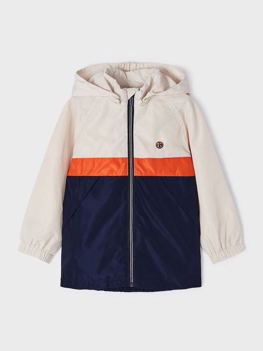 Kids' Casual Jacket Short Windproof with Hood Orange
