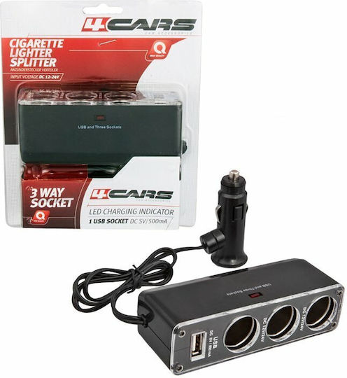 4cars Adaptor pentru brichetă Priza auto 12V - 24V