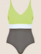 Naturana Women's One-piece Swimwear One-piece Sport Swimsuit Bademode Verstellbare Träger Khaki-Grün Große Größen 73257 Beachwear Swimsuit