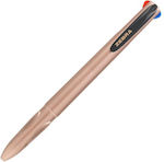 Zebra Button Ballpoint Rosegold Ballpoint Rosegold 4c 1.0mm 81460 4 Culori