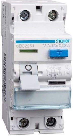 Hager Phase Relays 25A Double Pole with Voltage 230V