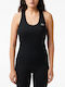 Lacoste Women's Athletic Blouse with Straps Black