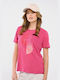 Volcano Γυναικείο T-shirt Pink